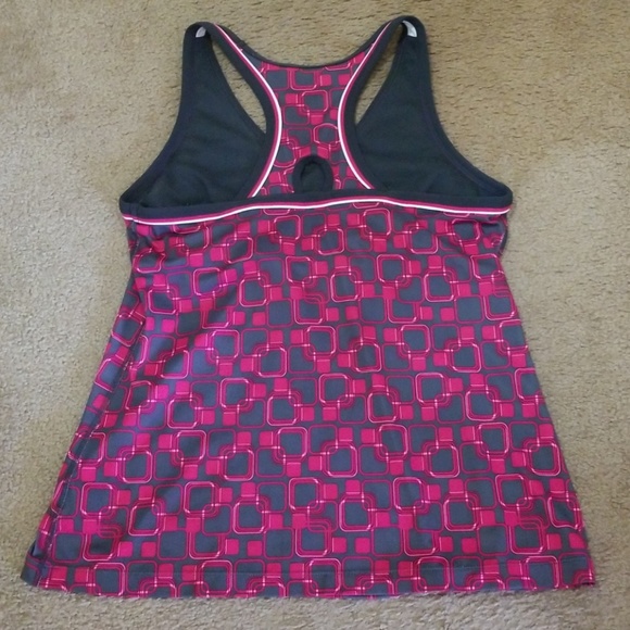 Xersion Printed Pink Workout Top - Picture 2 of 3